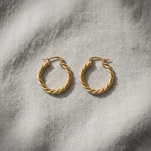 Delicate layered earrings