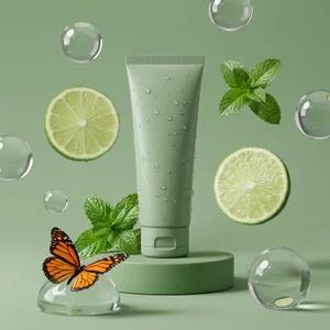 Refreshing lime mint cream