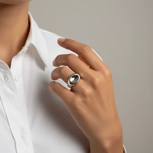 Elegant white apparel & ring
