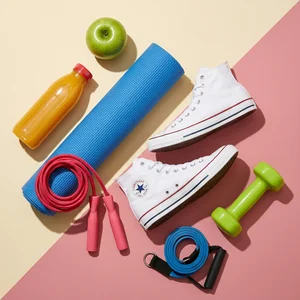 Vibrant workout essentials