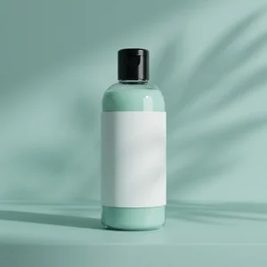 Serene skincare in shadow light