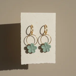 Whimsical flower earrings