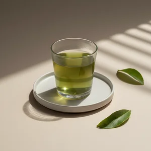 Geometric shadow play with glass