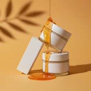 Golden skincare serum