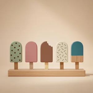 Colorful popsicles on display