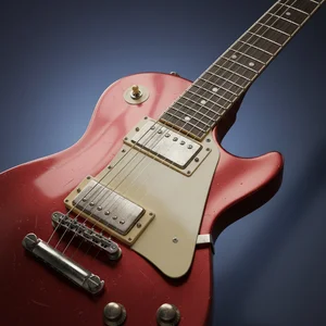 Classic red electric guitar