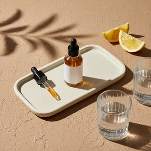 Refreshing skincare moment