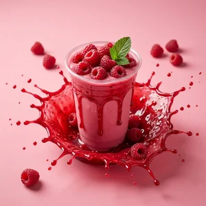 Dynamic raspberry splash cup
