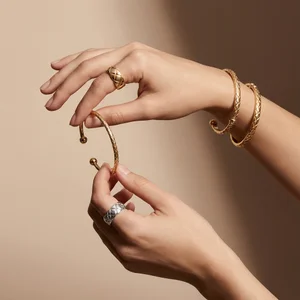 Artistic Gold Ring Display