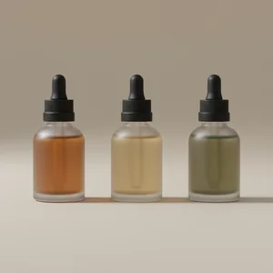 Diverse shade dropper bottles