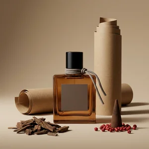 Earthy fragrance display