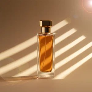 Radiant luxury perfume bottle