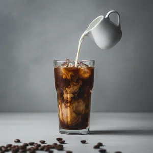 Refreshing Iced Coffee Pour