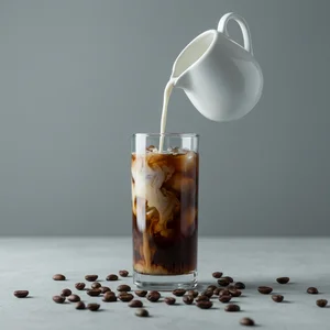 Refreshing Iced Coffee Pour