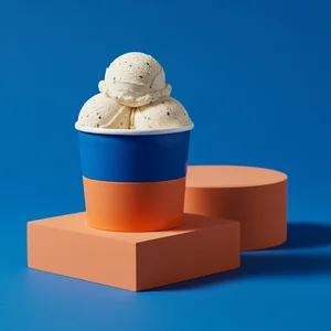 Vibrant Ice Cream Cone Branding
