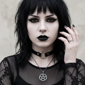 Classic Goth Style Portrait