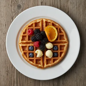 Delicious Waffle Breakfast