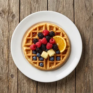 Delicious Waffle Breakfast