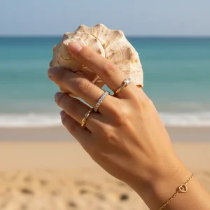 Seaside serenity with seashell