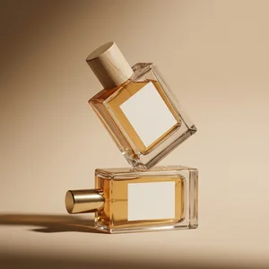 Luxurious perfume bottles