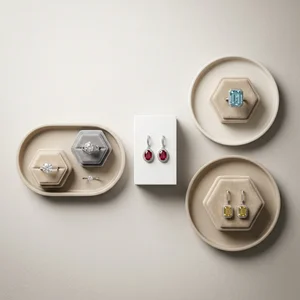 Curated jewelry collection flat lay