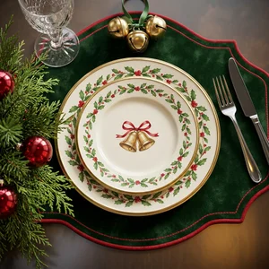 Traditional Christmas tableware set