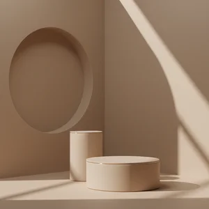 Minimalist Product Display Podiums