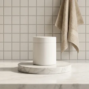 Minimalist Bathroom Product Display
