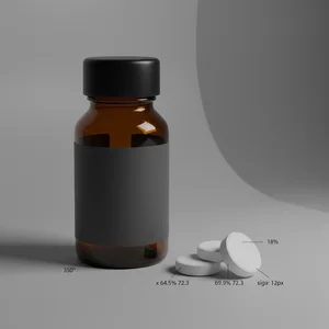 Health Supplement Bottle Mockup