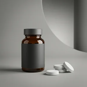Health Supplement Bottle Mockup