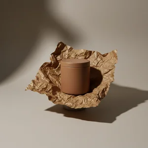 Rustic wrapped dark bottle