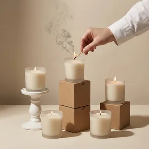 Cozy candle display
