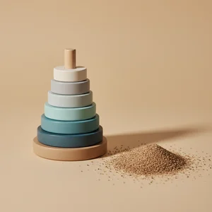Textured Pastel Stacking Toy