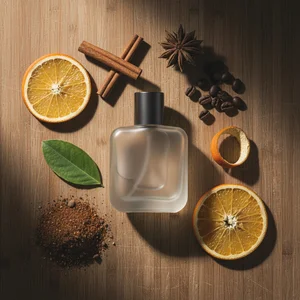Amber perfume with spice