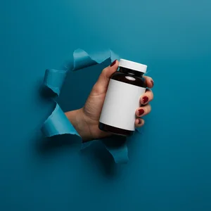 Hand Model Supplement Bottle