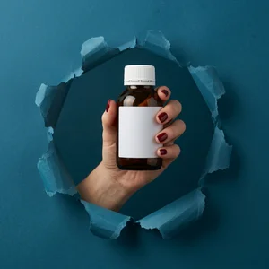 Hand Model Supplement Bottle