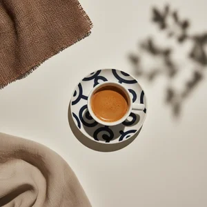 Morning espresso with strong light