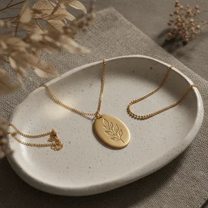 Antique Gold Medallion Necklace