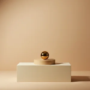 Minimalist yellow pedestal