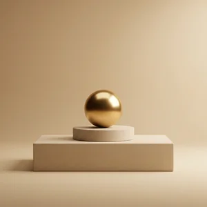 Minimalist yellow pedestal