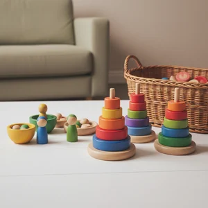 Colorful Wooden Stacking Toy