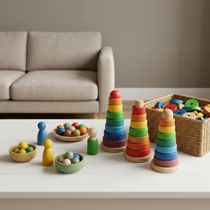 Colorful Wooden Stacking Toy