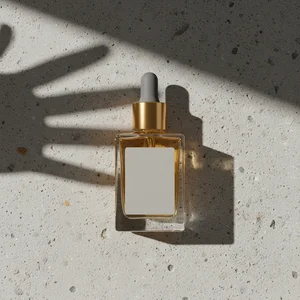 Minimalist Perfume with Shadow