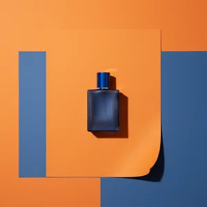 Bold Perfume Bottle Contrast