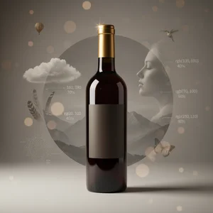 Elegant Monogrammed Bottle