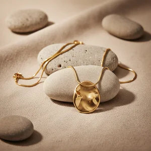 Pebble pendant necklace