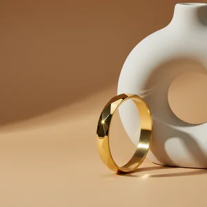 Elegant Gold Bangle Display