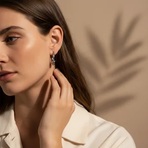 Minimalist Hoop Earring Style