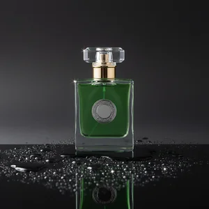 Mysterious Green Perfume Bottle