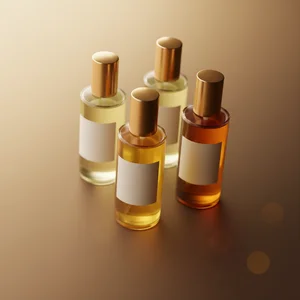 Abstract essential oil bottles